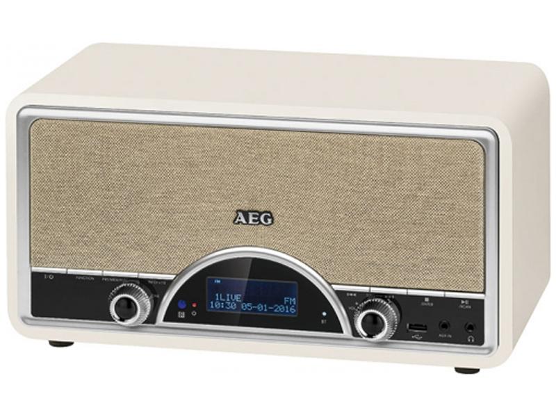 AEG retro stereo radio med DAB+, FM & Bluetooth, creme