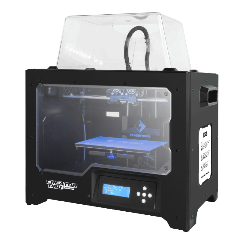 Flashforge Creator Pro 3D printer med 2 printhoveder, 227 x 148 x 150 ...